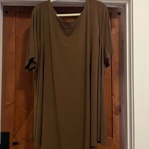 Lane Bryant Brown Tunic Top